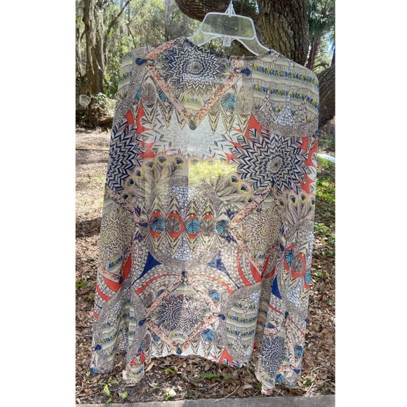 Umgee open semi-sheer cardigan kimono M/L - Picture 3 of 6